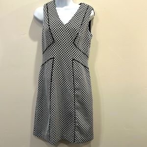 Adrianna Papell. Size 6. Dress. Black and white.